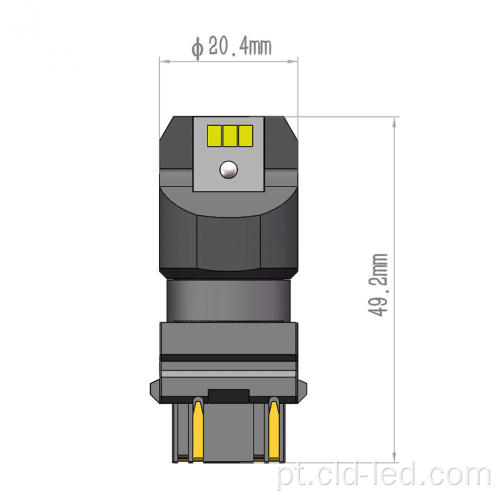 T25 3157 P27/7W Luz de sinal de freio LED automático